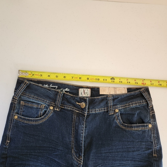 Penningtons Bootcut Jeans DC Dark Wash Stretchy High Waisted Rise Long Tall New - Picture 11 of 14